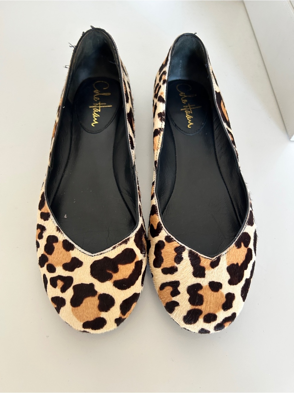 Cole Haan Leopard-Print Ballet Flats - Brown/Black/Cream
